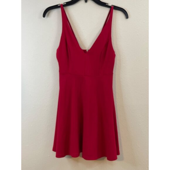 Joe & Elle Sleeveless V-Neck Skater Dress With Back Zipper Size S - Picture 2 of 10